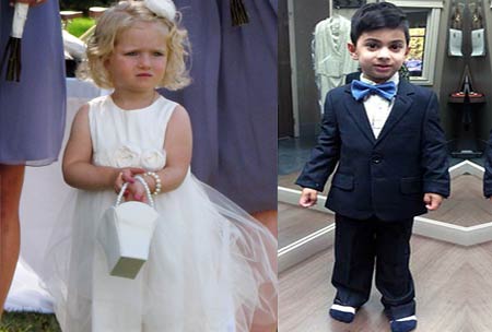 Flower girl and ring boy